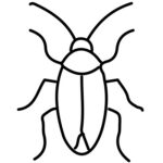 cockroach pest control icon
