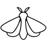 moth pest control icon